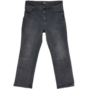 BDG Jeans Size 31 High Rise Ankle Kicker Black Wash Stretch Denim Distressed